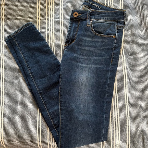 Articles Of Society Women's Dark Blue Skinny Jeans - Picture 1 of 4
